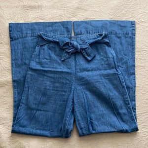 Wide Leg Denim Pants with Tie (F21)!